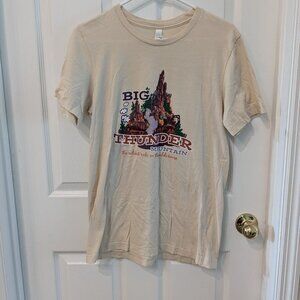 Disney Bella Canvas Thunder Mountain Tee Cream Size Medium